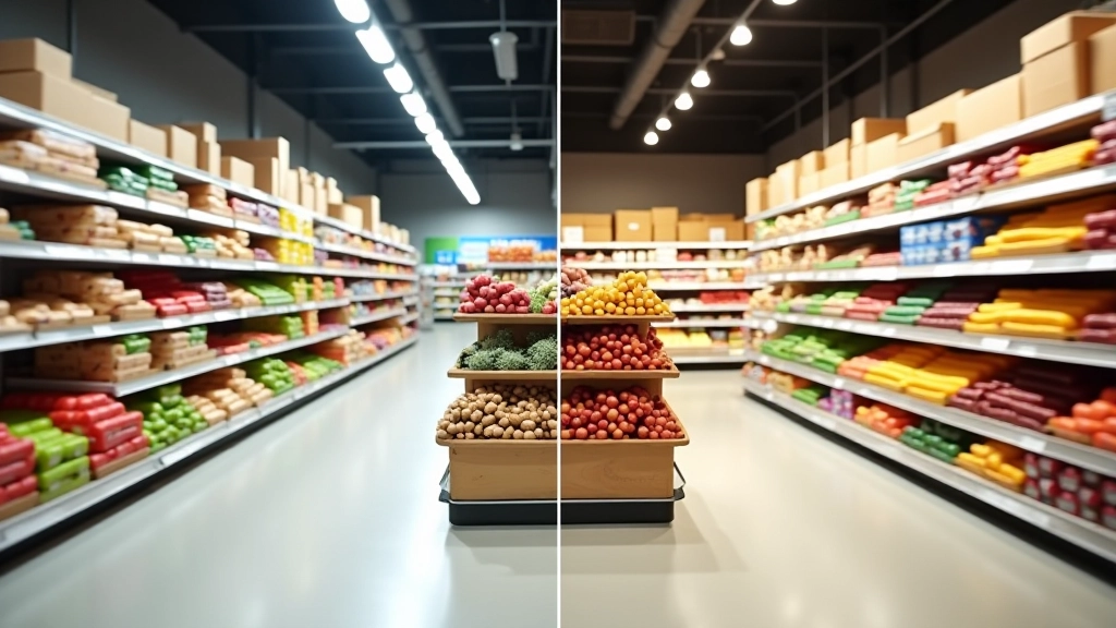 Comparaison hard-discount et supermarché